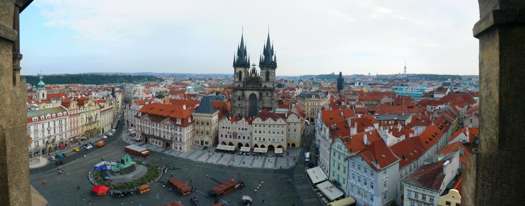 Prag / Panorama 4 - Panorama von der Burgseite